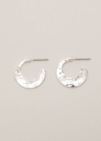 Phase Eight Irregular Hoops Jewellery Silver Australia | AT5487912